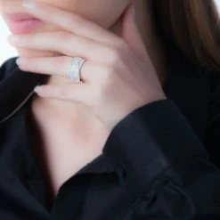 Histoire D'Or Bague Elyne Or Rose Diamant -Colliers Fantaisie Soldes B7DFRDW1FY model0