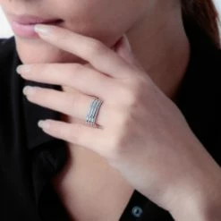 Histoire D'Or Bague Ines Or Rose Diamant -Colliers Fantaisie Soldes B7DFRDW1G2 model0