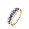 Histoire D'Or Bague Margaux Or Rose Amethyste Et Diamant
