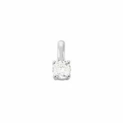 Histoire D'Or Pendentif Victoria Or Blanc Diamant