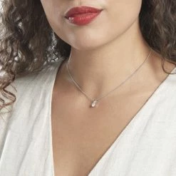 Histoire D'Or Pendentif Victoria Or Blanc Diamant -Colliers Fantaisie Soldes B7PFBDW514 model0