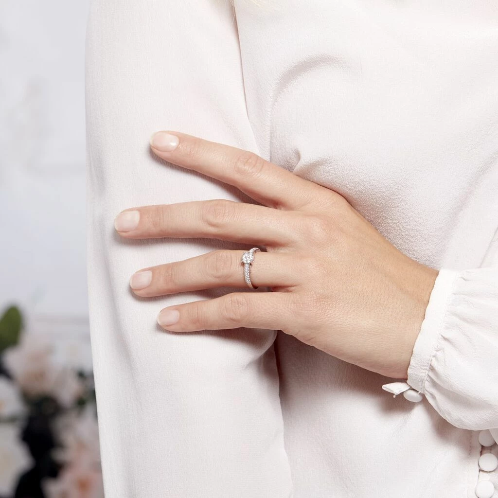 Histoire D'Or Bague Julia Platine Blanc Diamant 5 Histoire D'Or Bague Julia Platine Blanc Diamant – Image 5