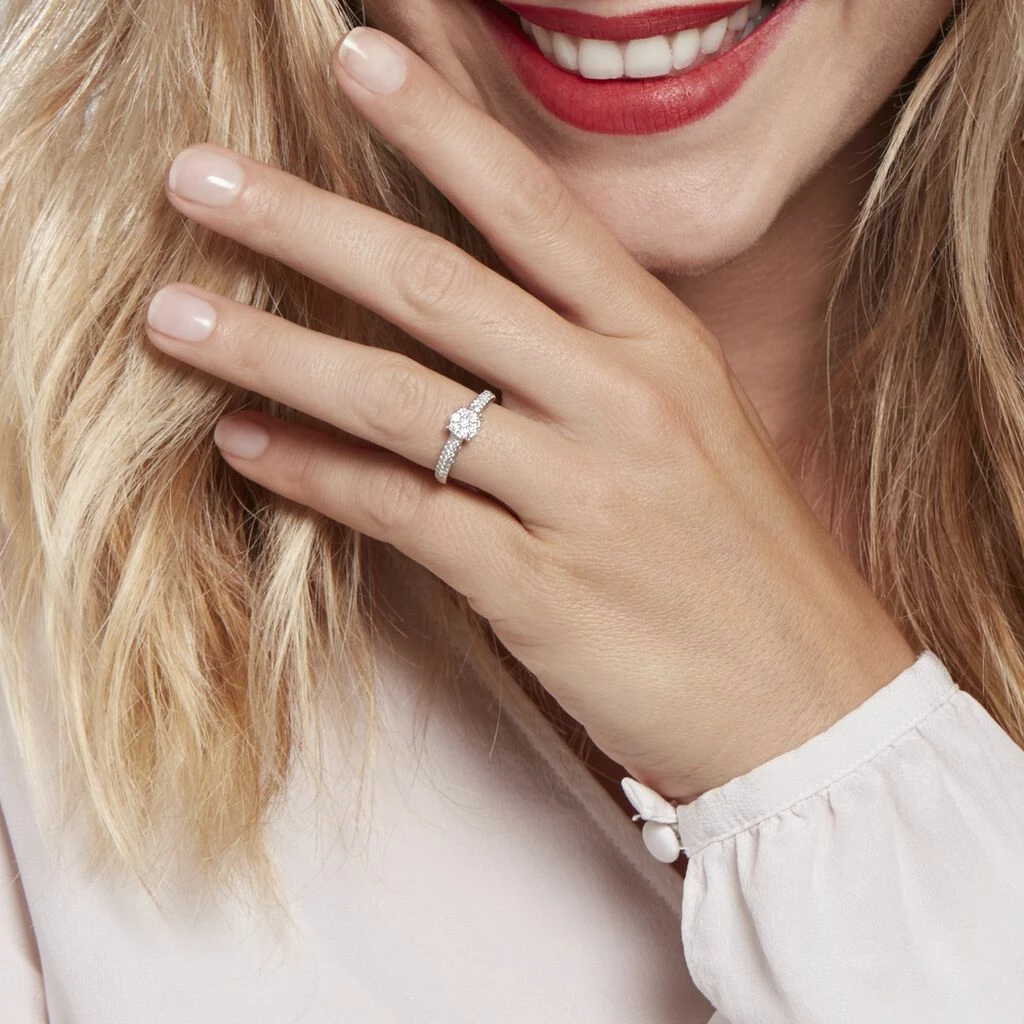 Histoire D'Or Bague Julia Platine Blanc Diamant 6 Histoire D'Or Bague Julia Platine Blanc Diamant – Image 6