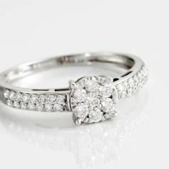 Histoire D'Or Bague Julia Platine Blanc Diamant 9 Histoire D'Or Bague Julia Platine Blanc Diamant -Colliers Fantaisie Soldes BPDFBDW3VY view3