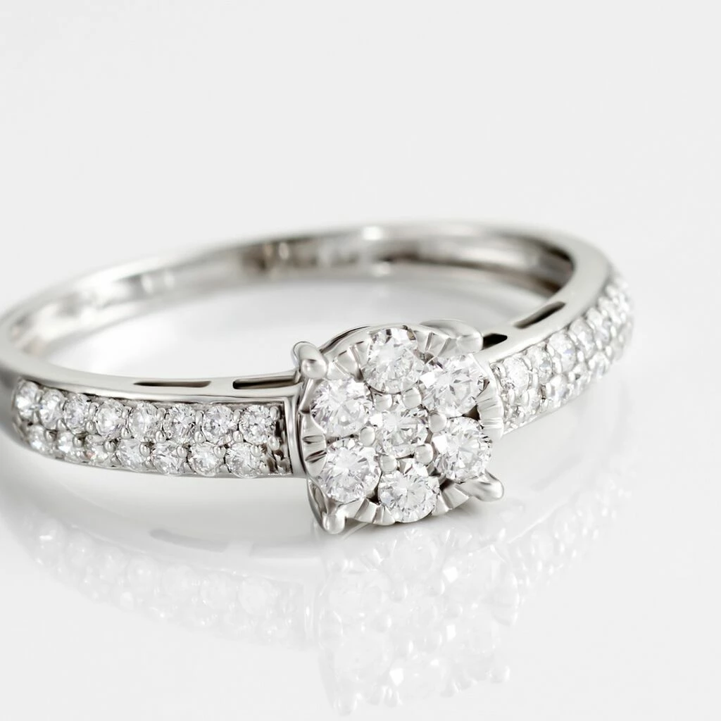 Histoire D'Or Bague Julia Platine Blanc Diamant 4 Histoire D'Or Bague Julia Platine Blanc Diamant – Image 4