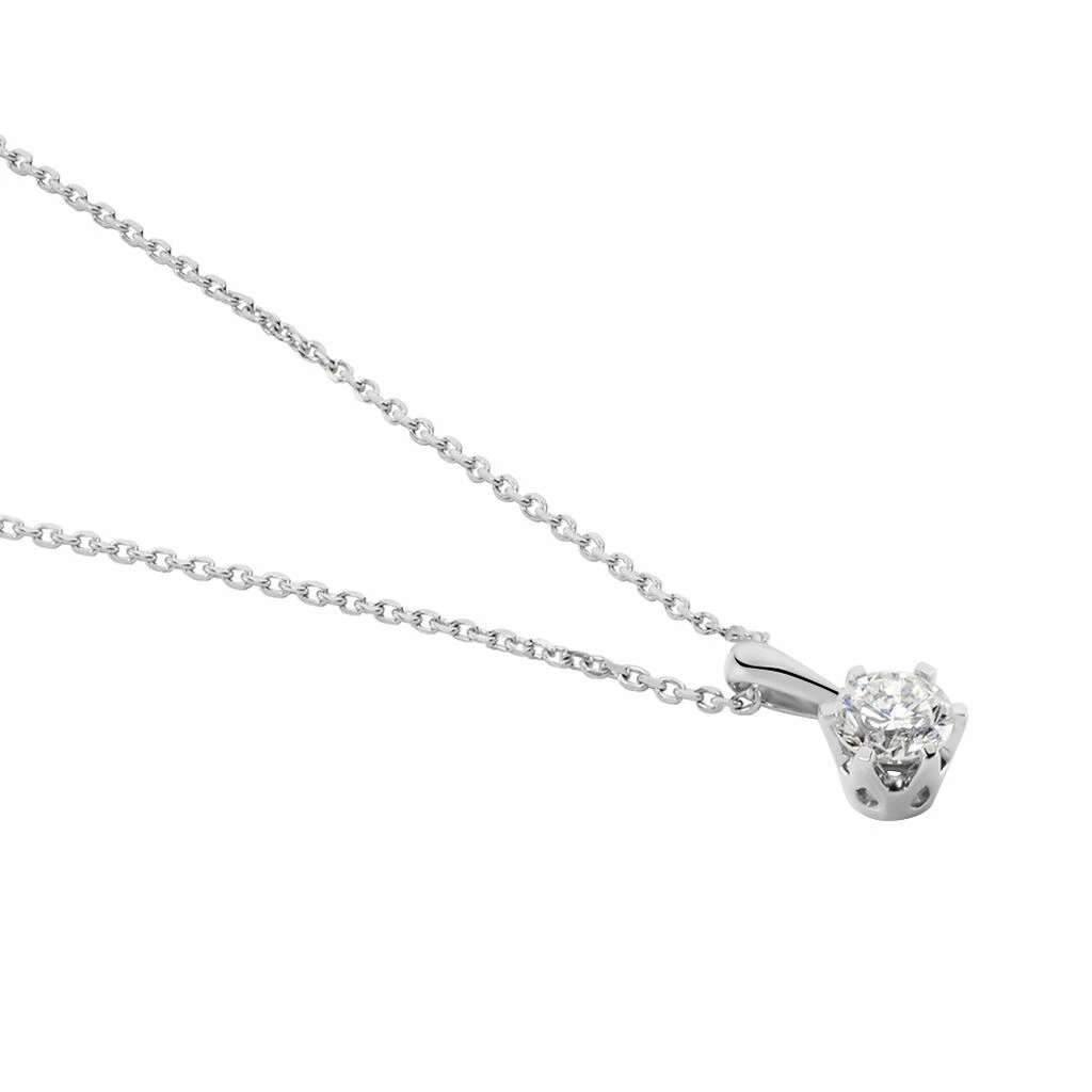 Histoire D'Or Collier Natalia Platine Blanc Diamant 2 Histoire D'Or Collier Natalia Platine Blanc Diamant – Image 2