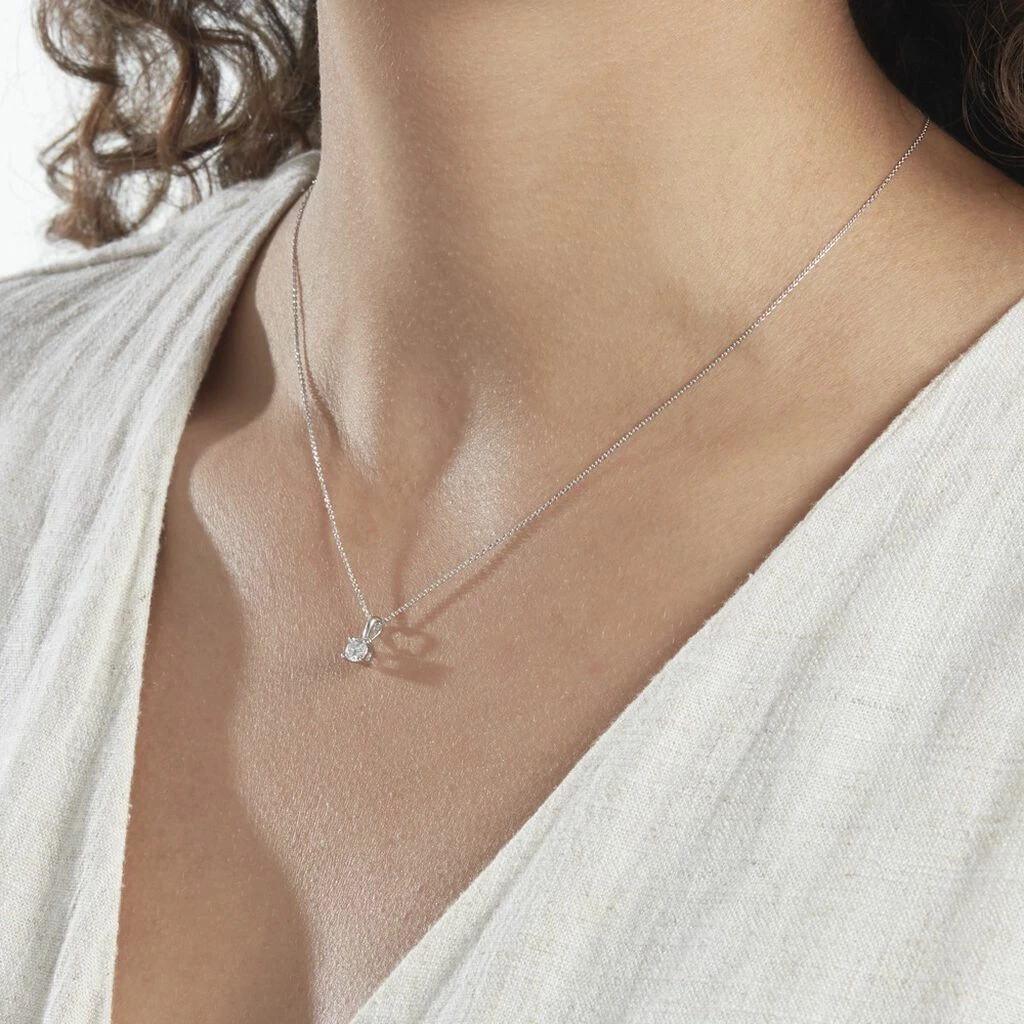 Histoire D'Or Collier Victoria Platine Blanc Diamant 4 Histoire D'Or Collier Victoria Platine Blanc Diamant – Image 4