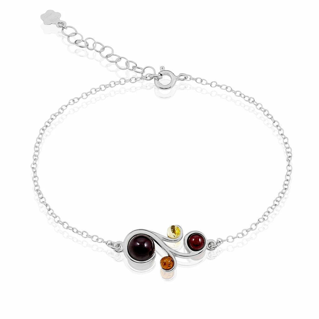 Histoire D'Or Bracelet Alexa Argent Blanc Ambre 1 Histoire D'Or Bracelet Alexa Argent Blanc Ambre
