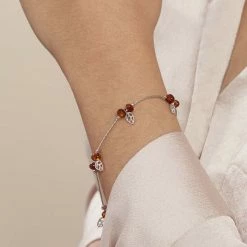 Histoire D'Or Bracelet Argent Blanc Nolana Ambre -Colliers Fantaisie Soldes FABFBIY149 model1