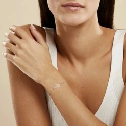 Histoire D'Or Bracelet Paprika Argent Blanc -Colliers Fantaisie Soldes FABFBW004N model0