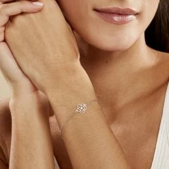 Histoire D'Or Bracelet Paprika Argent Blanc -Colliers Fantaisie Soldes FABFBW004N model1