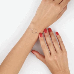 Histoire D'Or Bracelet Hibis Argent Blanc -Colliers Fantaisie Soldes FABFBW00DR view2