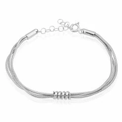 Histoire D'Or Bracelet Amaryllis Argent Blanc