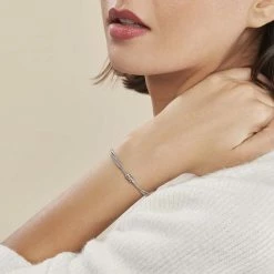 Histoire D'Or Bracelet Amaryllis Argent Blanc -Colliers Fantaisie Soldes FABFBW00E1 model0