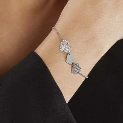 Histoire D'Or Bracelet Yrina Argent Blanc -Colliers Fantaisie Soldes FABFBW00FG model1