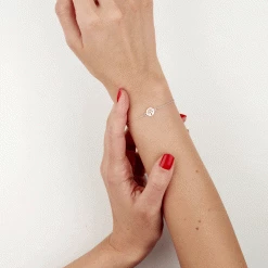 Histoire D'Or Bracelet Audrey-rose Argent Blanc -Colliers Fantaisie Soldes FABFBW00XG view2