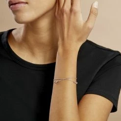 Histoire D'Or Bracelet Noelle Argent Blanc -Colliers Fantaisie Soldes FABFBW00ZG model0