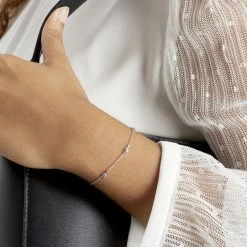 Histoire D'Or Bracelet Astria Argent Blanc -Colliers Fantaisie Soldes FABFBW013N model1