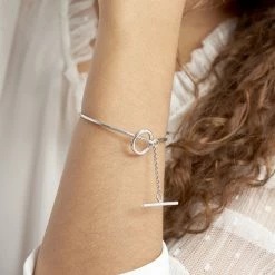 Histoire D'Or Bracelet Jonc Marie-capucine Argent Blanc 9 Histoire D'Or Bracelet Jonc Marie-capucine Argent Blanc -Colliers Fantaisie Soldes FABFBW013Y model1