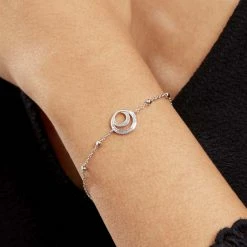 Histoire D'Or Bracelet Argent Rhodié Vibien Glitter -Colliers Fantaisie Soldes FABFBW019S model1