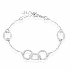 Histoire D'Or Bracelet Toi Et Moi Argent Blanc