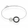 Histoire D'Or Bracelet Issara Argent Blanc Céramique Et Oxyde De Zirconium