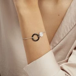 Histoire D'Or Bracelet Issara Argent Blanc Céramique Et Oxyde De Zirconium -Colliers Fantaisie Soldes FABFBXN160 model0