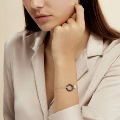Histoire D'Or Bracelet Issara Argent Blanc Céramique Et Oxyde De Zirconium -Colliers Fantaisie Soldes FABFBXN160 model1