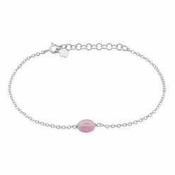 Histoire D'Or Bracelet Evren Argent Blanc Pierre De Synthese