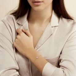 Histoire D'Or Bracelet Evren Argent Blanc Pierre De Synthese 9 Histoire D'Or Bracelet Evren Argent Blanc Pierre De Synthese -Colliers Fantaisie Soldes FABFBXS125 model0