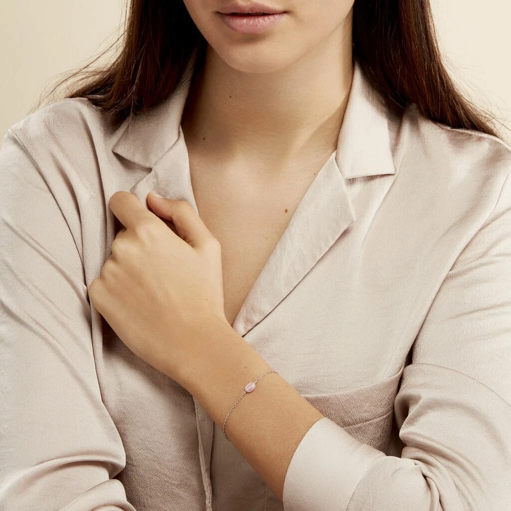 Histoire D'Or Bracelet Evren Argent Blanc Pierre De Synthese 5 Histoire D'Or Bracelet Evren Argent Blanc Pierre De Synthese – Image 5