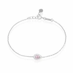 Histoire D'Or Bracelet Tania Argent Blanc Pierre De Synthese Et Oxyde De Zirconium
