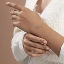 Histoire D'Or Bracelet Auxana Argent Blanc Oxyde De Zirconium -Colliers Fantaisie Soldes FABFBZB119 model0