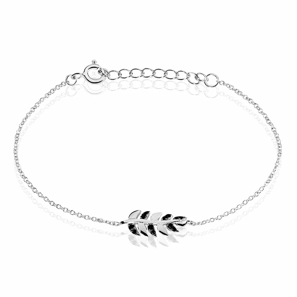 Histoire D'Or Bracelet Jade Argent Blanc Oxyde De Zirconium 1 Histoire D'Or Bracelet Jade Argent Blanc Oxyde De Zirconium