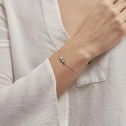 Histoire D'Or Bracelet Jade Argent Blanc Oxyde De Zirconium 7 Histoire D'Or Bracelet Jade Argent Blanc Oxyde De Zirconium -Colliers Fantaisie Soldes FABFBZN129 model1