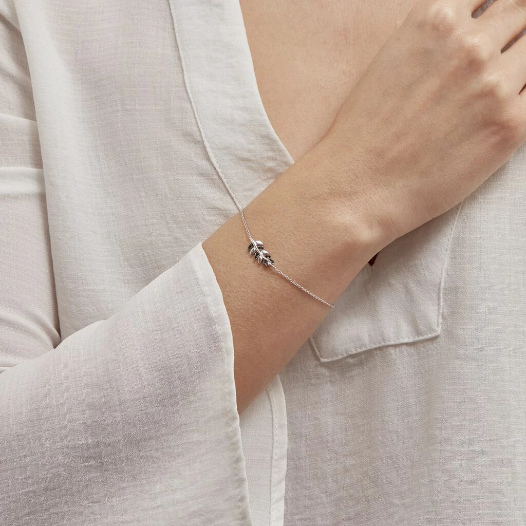 Histoire D'Or Bracelet Jade Argent Blanc Oxyde De Zirconium 4 Histoire D'Or Bracelet Jade Argent Blanc Oxyde De Zirconium – Image 4