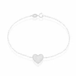 Histoire D'Or Bracelet Mea Argent Blanc Oxyde De Zirconium