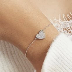 Histoire D'Or Bracelet Mea Argent Blanc Oxyde De Zirconium -Colliers Fantaisie Soldes FABFBZW01M model1