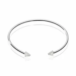 Histoire D'Or Bracelet Jonc Danae Argent Blanc Oxyde De Zirconium