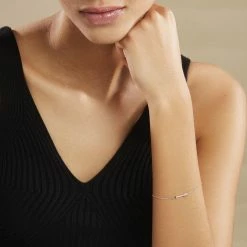 Histoire D'Or Bracelet Harrow Argent Blanc Oxyde De Zirconium -Colliers Fantaisie Soldes FABFBZW0B5 model0