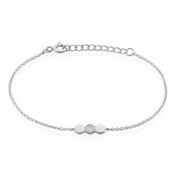 Histoire D'Or Bracelet Onaissa Argent Blanc Oxyde De Zirconium