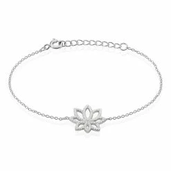 Histoire D'Or Bracelet Kahena Argent Blanc Oxyde De Zirconium