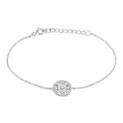 Histoire D'Or Bracelet Brunilda Argent Blanc Oxyde De Zirconium