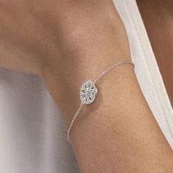 Histoire D'Or Bracelet Brunilda Argent Blanc Oxyde De Zirconium -Colliers Fantaisie Soldes FABFBZW0QP model1