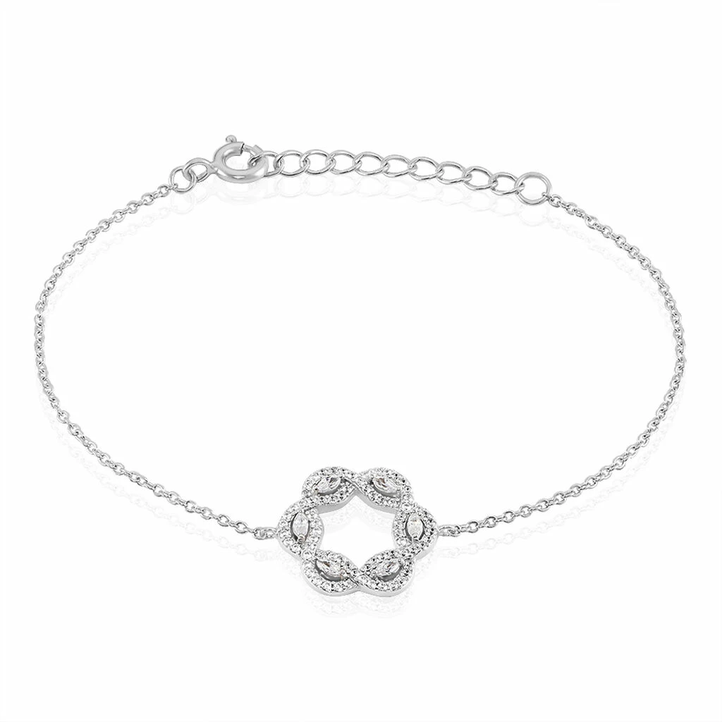 Histoire D'Or Bracelet Elvera Argent Blanc Oxyde De Zirconium 1 Histoire D'Or Bracelet Elvera Argent Blanc Oxyde De Zirconium