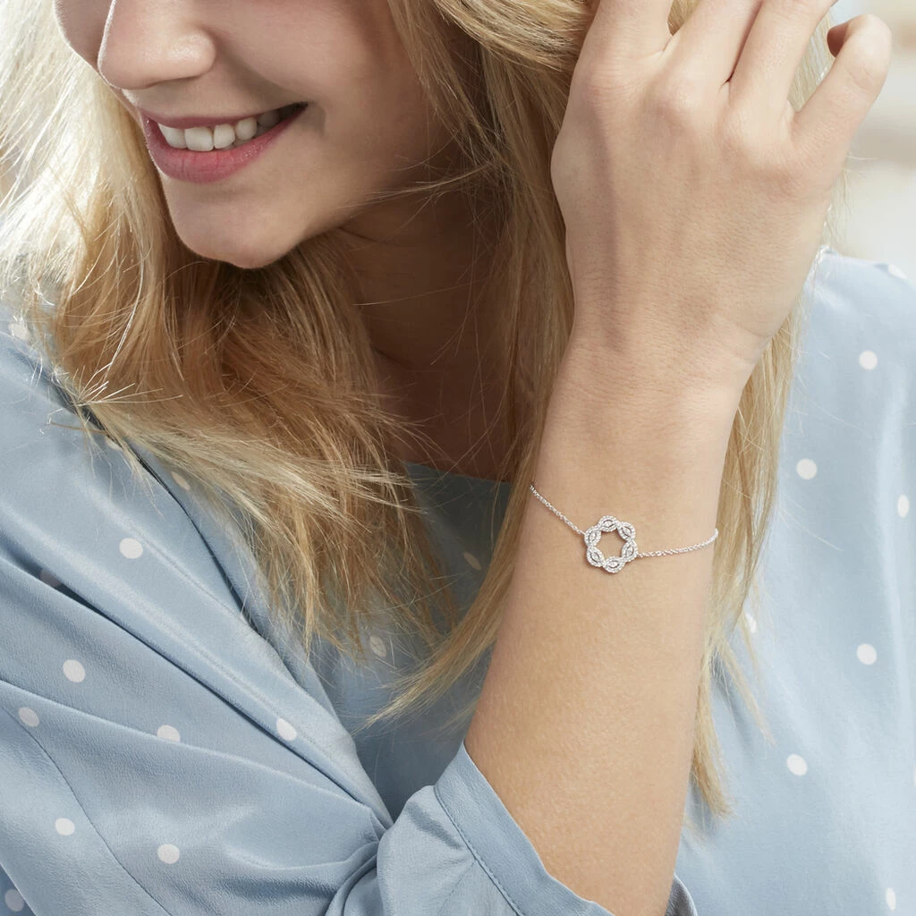 Histoire D'Or Bracelet Elvera Argent Blanc Oxyde De Zirconium 3 Histoire D'Or Bracelet Elvera Argent Blanc Oxyde De Zirconium – Image 3