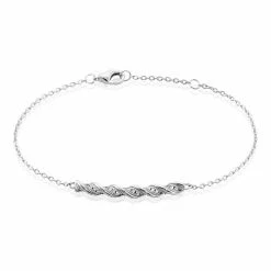 Histoire D'Or Bracelet Argent Blanc Remigius Oxydes De Zirconium