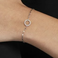 Histoire D'Or Bracelet Argent Blanc Toya Oxydes De Zirconium -Colliers Fantaisie Soldes FABFBZW10G model0