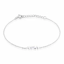 Histoire D'Or Bracelet Adonia Argent Blanc Oxyde De Zirconium