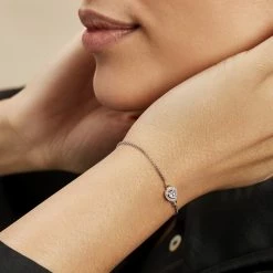 Histoire D'Or Bracelet Argent Blanc Andromeda Oxydes De Zirconium -Colliers Fantaisie Soldes FABFBZW12G model1